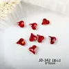 Novedad de moda Puntiagudo Atrás Suelto Diamante Accesorios para Uñas Arte al por Mayor Forma de Corazón Mezclado Decoraciones 3D para Uñas
