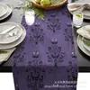 Toalha de mesa de Halloween transfronteiriça nova com esqueleto, abóbora e morcego, decoração de casa, toalha de mesa, toalha de mesa de centro