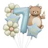 Nuevo Globo de Película de Aluminio de Pastel Mágico de Oso Set Número 32 pulgadas Garra de Oso Fiesta de Cumpleaños Infantil Accesorios para Fotos
