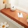 Tela de Algodón Puro Retro Francés Colchoneta para Ventana de Bahía Dormitorio Balcón Ventana Tarjeta Asiento Colchoneta Antideslizante Colchoneta Tatami Colchoneta para Sofá
