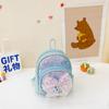 Lantejoulas mochila da moda das crianças estilo coreano jardim de infância arco rabo de peixe saco escolar comércio exterior mini menina mochila pequena