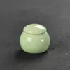 Cerâmica pequeno tamanho Mini Pote de Ponta do Dedo Pote Selado Frasco para Pó Perfumado Caixa de Rouge Antiga Caixa de Batom Caixa Pequena