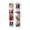 Novos versos de Natal transfronteiriços, faixas decorativas de cena, decorações de fundo para festa com Papai Noel e boneco de neve