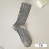 Meias de pilha de cor sólida para mulheres primavera e outono malha de algodão absorvente de suor respirável estilo balé meias de verão Zhuji
