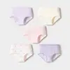 Balabala Ropa Interior de Algodón Tipo a Calzoncillos tipo boxer para Niñas para Bebés y Niños Mayores, Calzones de Cuatro Esquinas, Paquete de Cinco, Estilo Delgado de Verano