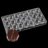 Molde de Chocolate de Plástico Duro PS Molde de Cubitos de Hielo Rosa Herramientas para Hornear Gelatina 3D Disponibles en Varios Estilos
