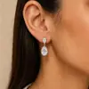 Amazon populares aretes de bola simples europeos y americanos para mujer aretes largos esféricos personalizados de moda geométrica nicho combinables