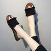 Sandalias y Pantuflas para Mujer Primavera y Verano 2019 Estilo Coreano Suela Plana para Exterior Pantuflas de Orejas