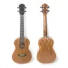 Ukulele Completo Individual de 23 polegadas, Ukulele Pequeno Guitarra com Encadernação Central de Flor de Pessegueiro, Ukulele com Headstock Clássico