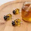 Abelhinha Contas de Vidro Inseto Pequeno Animal Contas de Vidro DIY Pulseira Colar Acessórios Vidro Abelhinha Contas Soltas