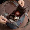 Bolsa para Set de Té Ruyi al por Mayor, Bolsa Portátil para Almacenamiento de Set de Té de Viaje, Bolso de Mano Estilo Chino, Accesorios para Ceremonia del Té