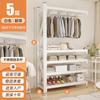 Prateleira Casa Simples Guarda-roupa Quarto Cabide e Capuz Armazenamento Cabide Varanda Montagem Aberto Multi-camada Rack de Armazenamento
