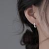 Pendientes de plata de ley s925 con diseño de nicho, estilo avanzado, 2022, nuevos pendientes de moda para mujer, con hebilla de diamante de verano.