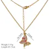 Joyas Transfronterizas Estilo Ins Mariposa Acero Inoxidable Colgante Collar Accesorios Lujo Ligero Nicho Verano Mujer Sensación de Alta Gama