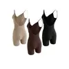 Body Moldeador Posparto de Yoga Sin Costuras de Venta Caliente Europeo y Americano Transfronterizo con Características de Levantamiento de Glúteos y Reducción de Abdomen, Diseño Espalda Descubierta Grande y Ropa Interior de Ángulo Plano