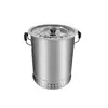 Nueva Parrilla de Barbacoa sin Humo para Interiores y Exteriores Horno Colgante Espesado Acero Inoxidable 201 Horno de Estofado Portátil Barril Doméstico y Comercial