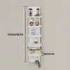 Estante de Esquina para Montar en la Pared para Uso Doméstico, Estante de Almacenamiento Triangular para Pared, Estante Divisor de Esquina, Estantería de Múltiples Niveles, Estante de Almacenamiento Múltiple en Pared para Cocina