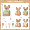 Lb410-A Comercio Exterior Pascua Color Piel de Vaca Orejas de Conejo Fiesta Dulces Empaque de Regalo Bolsa de Papel