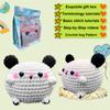 Venta Caliente Transfronteriza Perrito Lindo Paquete de Materiales de Ganchillo Hecho a Mano Tutorial Manual en Inglés Colgante Llavero