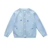 Abrigo para Niñas Primavera 2026 Nuevo Elegante Moderno Ropa Infantil Top Primavera y Otoño Ropa de Cardigan Tejido para Bebé