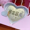 Oro Puro 999 Joyería de Oro de Regalo para Novia, Feliz Cumpleaños Diosa Aleación, Set Conoce el Amor, Pegatina de Oro para Teléfono