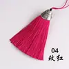 Sombrero Boca de Pez Borla Nudo Chino con Borla de Sombrero Colgante para Bolsa Peine DIY Estilo Chino Accesorio de Borla Colgante