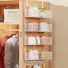 Estante de Almacenamiento para Armario, Cesta de Almacenamiento para Bolsos, Estante Lateral para Gabinete, Organizador de Ropa Interior y Ropa, Cesta Colgante para Armario