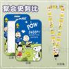 Juego de tarjetas de dibujos animados de Snoopy, tarjeta de entrega para estudiantes de jardín de infantes, tarjeta de trabajo, tarjeta de trabajo, control de acceso al autobús, juego de tarjetas de comida