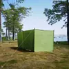 Paravientos de apertura rápida de cuatro paneles para acampar, hacer picnics, pescar, protección de la privacidad, pantalla divisoria a prueba de viento, cortina paravientos plegable portátil