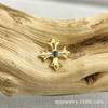 Brincos de Cruz em Liga de Titânio Astmf-136 com Zircônia Inlaid com Cabeça de Joia de Zircônia com Rosca Interna de Titânio G23