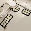 Alfombra de Piso de Baño Absorbente Alfombra de Pie para Puerta de Baño Inodoro Juego de Alfombras para Inodoro Doméstico Barro de Diatomeas