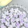 Atacado Luminous Live Explosions Clouds Purple Rose Nail Jewelry Simulação Flor Nail Material Bag