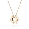 Collar de clavícula Joker de oro rosa con diseño de moda de nicho de gran venta para mujer, con diseño resistente al viento y al desgaste, fabricantes al por mayor