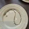 Collar de Acero de Titanio con Piedra Natural de Estrella y Luna Vintage Joyería de Lujo Ligero de Nicho Accesorios de Cadena para Clavícula de Gama Alta para Mujer