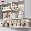 Prateleira de Armazenamento Suspensa Sem Furos para Armário de Cozinha Prateleira Suspensa em Camadas Retrátil Porta-Temperos Prateleira de Armazenamento para Armário de Parede