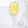 Peine Wanmei Transparente Plateado Flash Hueco de Rejilla de Doble Uso Seco y Húmedo Peine Estático Doméstico Peine para Estilo de Cabello Esponjoso