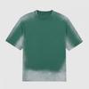 Camiseta de manga corta suelta de 250 gramos para hombre y mujer, nueva, de verano, con estampado de caballo en aerosol, venta directa de fábrica, lavada vieja