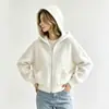 Nuevo cárdigan con capucha de pelo sintético tipo visón para mujer, otoño e invierno, con lentejuelas, cremallera, corte holgado, estilo casual y bolsillos