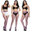 Meia-calça Arrastão Sem Costura Estilo Europeu e Americano Super Elástica Tamanho Grande Item Popular de Exportação