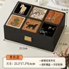 Caja de Joyas Caja de Almacenamiento Estilo Retro Doble Capa Gran Capacidad Almacenamiento Antioxidación para Pulseras Anillos Collares Pendientes Caja Organizadora