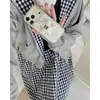 Funda para Teléfono Móvil Estilo Coreano Ins Oso Lindo 17Promax Adecuada para 16Promax Epoxi 15Pro/14Pro Puntos