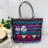Bolso de Hombro Nuevo Estampado, Bolso de Lona para Mujer de Mano, Bolso Tote Estilo Coreano de Gran Capacidad, Bolso Artístico para Estudiante