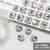 Floco de neve fundo pontiagudo formato especial diamante acessórios para unhas atacado popular na internet Super brilho cristal três-dimensional todos combinam acessórios para unhas Diamante