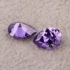 Fabricantes de gemas fornecem zircônia roxa orquídea em formato de pera 4x3mm gota d'água zircônia sintética anel diy zircônia diamante CZ pedra lapidada