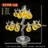 Artesanías de Árbol de Manzana de Cristal de Stock Listo del Fabricante, Regalos de Inauguración de Casa, Decoraciones para el Hogar, Adornos para Mejorar la Fortuna, Árbol Auspicioso de Cristal