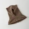 Cuello para bebé de otoño e invierno, gorro lindo con orejas para niños y niñas, gorro cálido a prueba de viento, gorro de lana tejido, gorro infantil