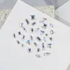 Taladro de uñas mixto Mini tamaño pequeño arte de uñas plano forma especial diamante mixto k 9luz de luna blanco joyería para uñas al por mayor
