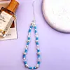 Nueva Cadena de Teléfono Creativa Ins de Colores con Colgante de Cuentas, Bolso de Cadena, Cadena de Perlas, Lanyard Lindo para Auriculares Femeninos