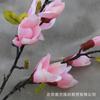 Flor Simulada Flor de Magnolia de Múltiples Cabezas Flor de Seda Floral para Mesa de Comedor de Sala de Estar Decoración de Sala de Estar Jarrón Ramo Simulado Venta al por Mayor