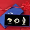 Broche com Toque de Luxo, Luxo Leve, Nicho, Alta Qualidade, Anti-Exposição, Broche de Flor Tulipa para Ternos, Presente de Aniversário para Meninas